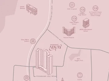 Kalpataru Advay location map, Borivali